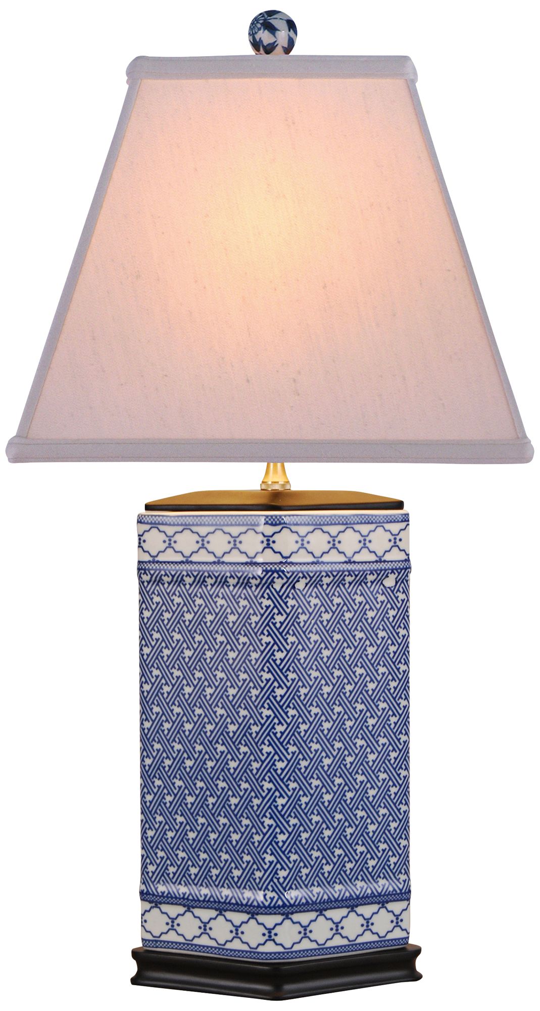 Mennon Blue and White 26" High Porcelain Table Lamp