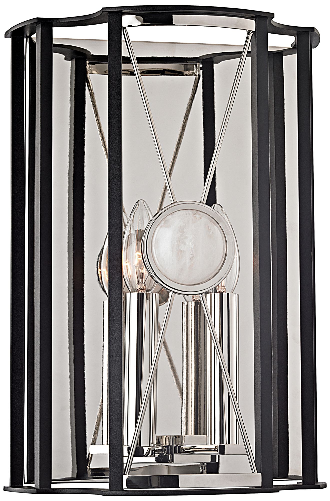 Hudson Valley Cresson 14"H Polished Nickel Wall Sconce