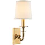 Hudson Valley Carroll 13&quot; High Aged Brass Wall Sconce