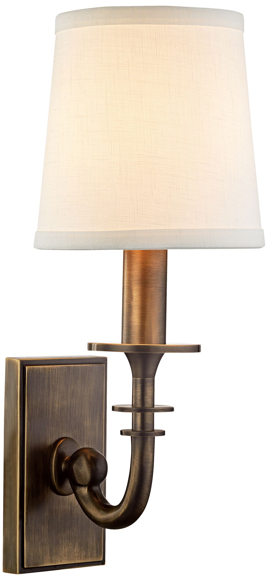 Carroll 13" High Distressed Bronze Wall Sconce 