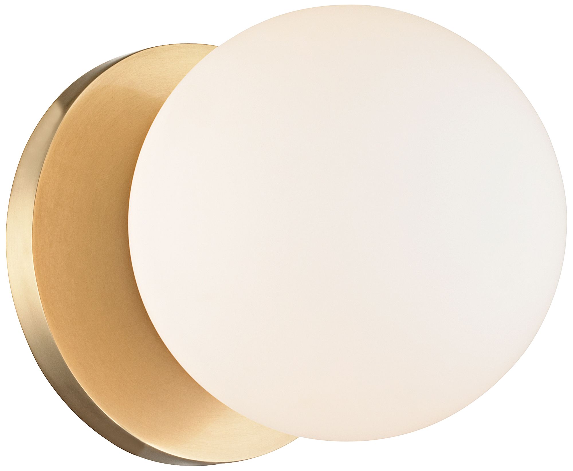 Hudson Valley Baird 4 3 4 High Aged Brass Wall Sconce 9m053 Lamps Plus