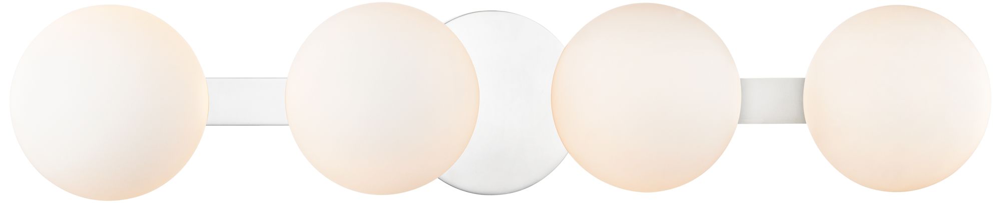 Baird 23 1/2"W 4-Light Polished Chrome Bath Light