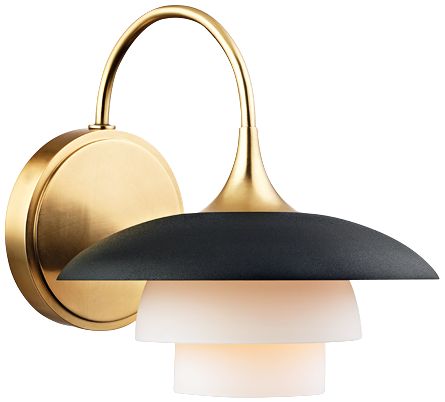 Hudson Valley Barron 8 1/4"H Aged Brass Wall Sconce