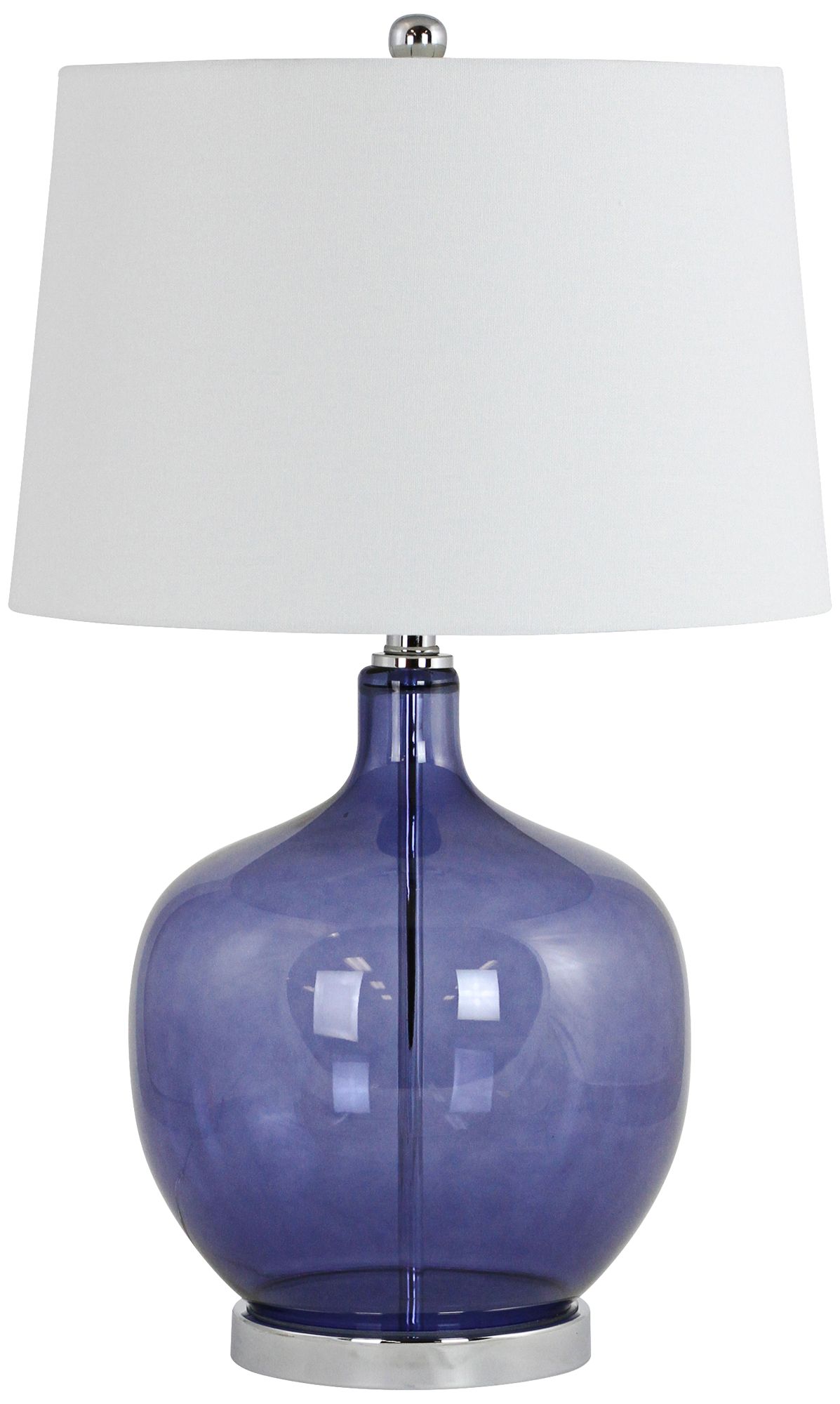 Nina Clear Blue Glass Jug Table Lamp