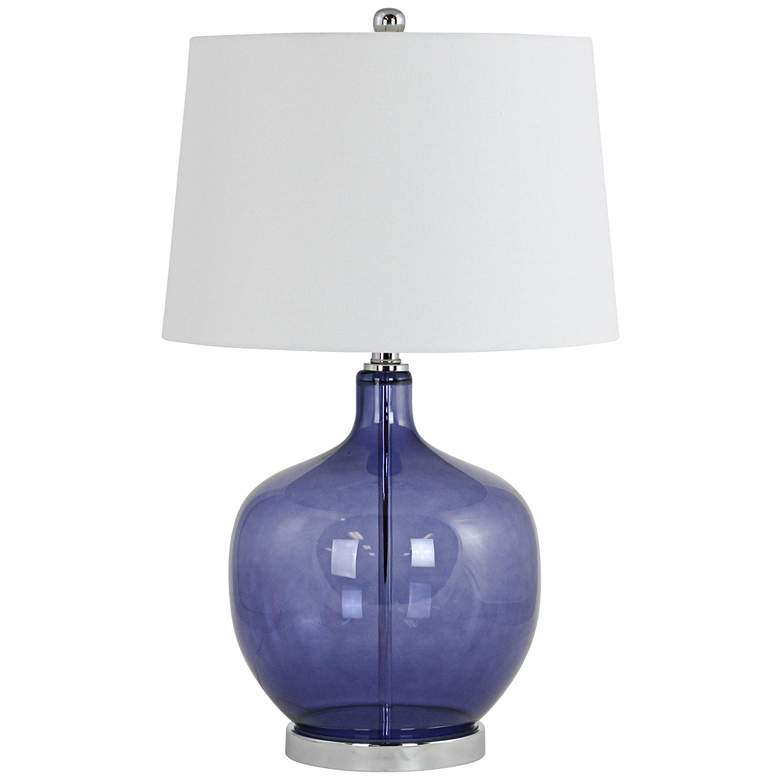 Jamie Young Clark Aqua Blue Glass Table Lamp - #7X384 | Lamps Plus