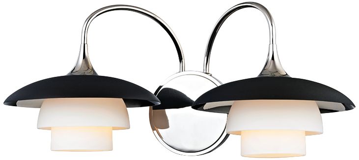 Hudson Valley Barron 8 1/4"H 2-Light Polished Nickel Sconce