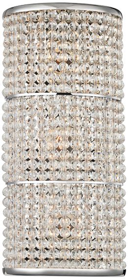 Hudson Valley Sherrill 14 3/4"H Polished Nickel Sconce