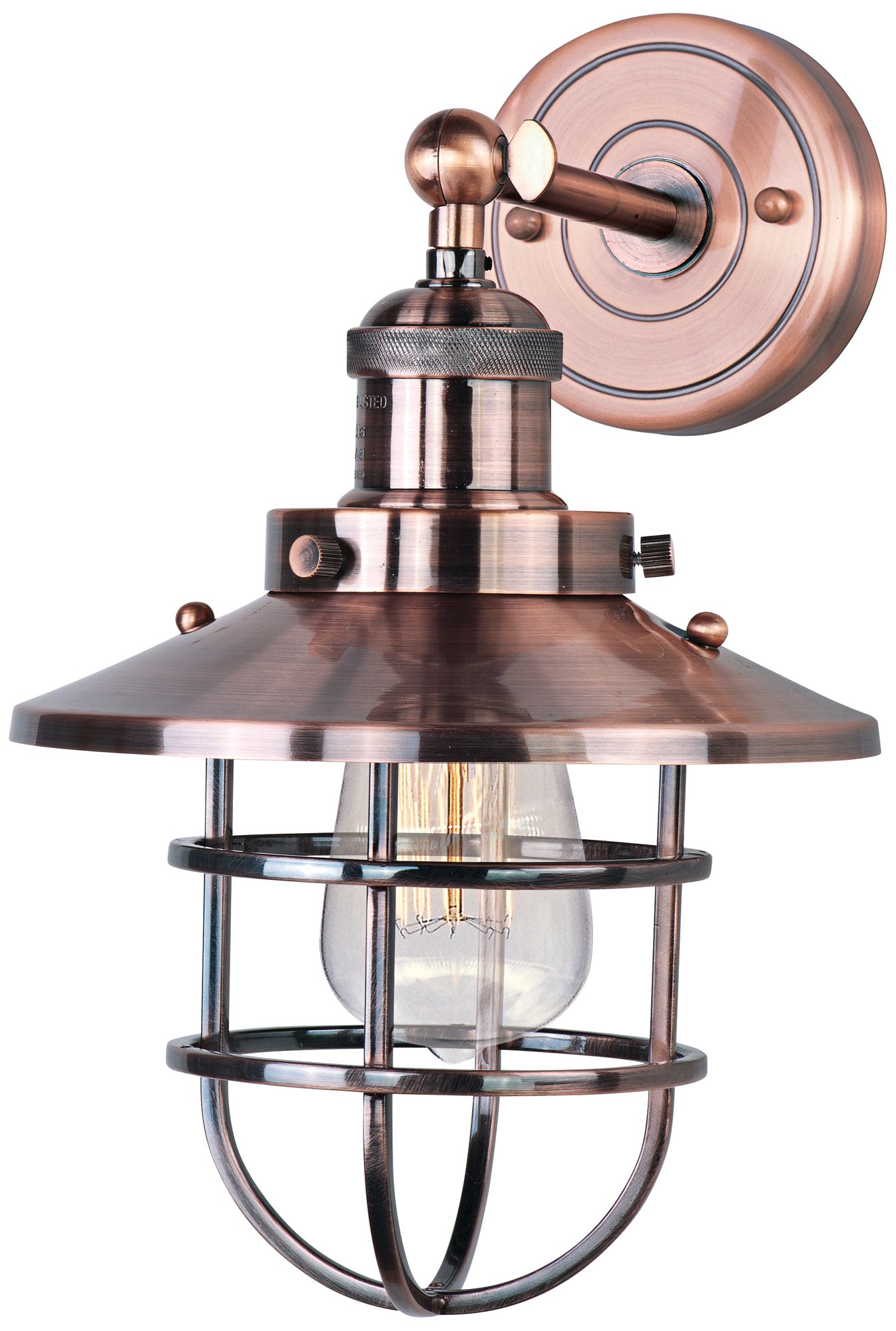 Maxim Mini Hi-Bay 13 1/4"H Antique Copper Wall Sconce