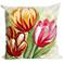 Visions III Tulips Warm 20" Square Indoor-Outdoor Pillow