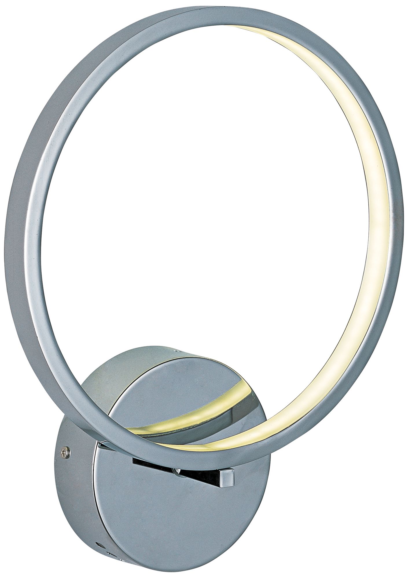 ET2 Hoops 12 1/2" High Polished Chrome LED Wall Sconce