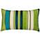 Verdant Teal Green 20" Wide Rectangle Decorative Pillow