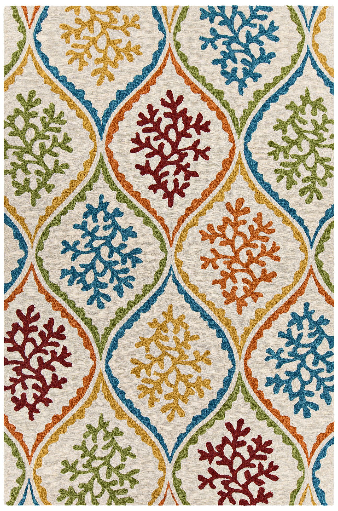 Chandra Terra Cream Multi Outdoor Area Rug