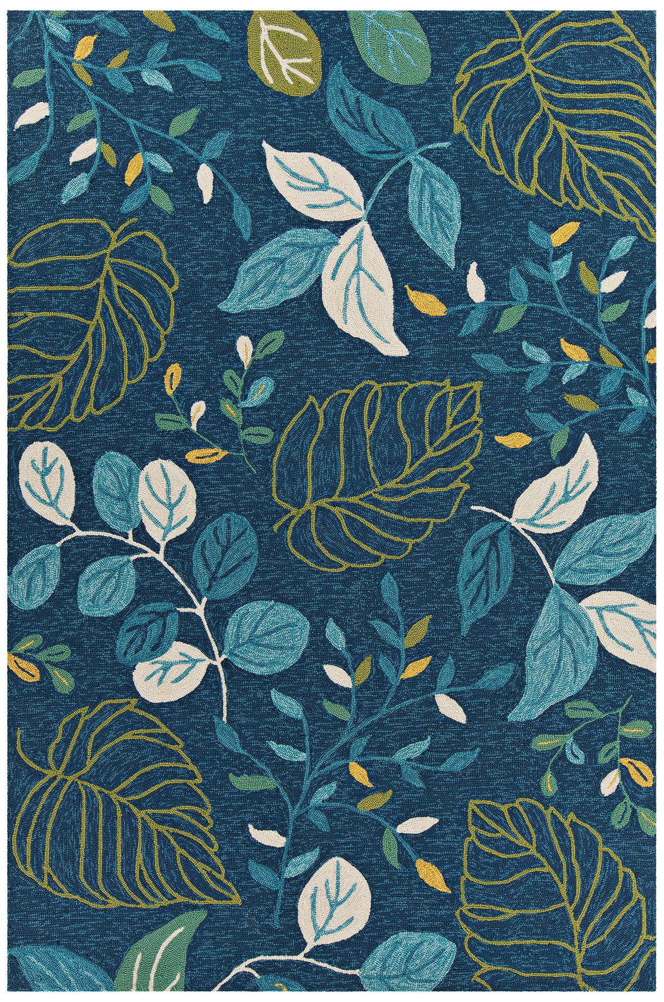 Chandra Terra Blue and Green Outdoor Area Rug