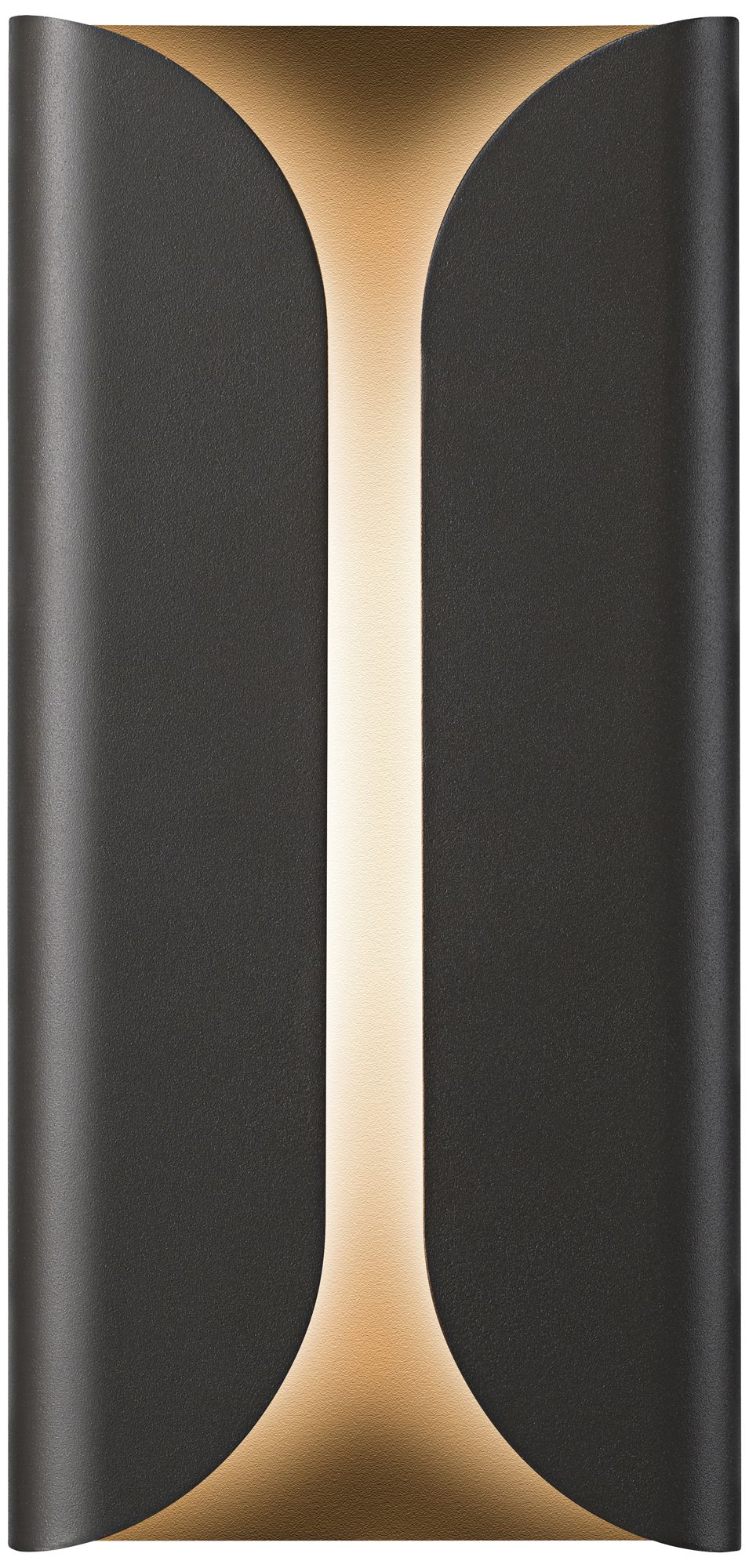 Folds 13 3/4" High Textured Bronze Outdoor LED Wall Light