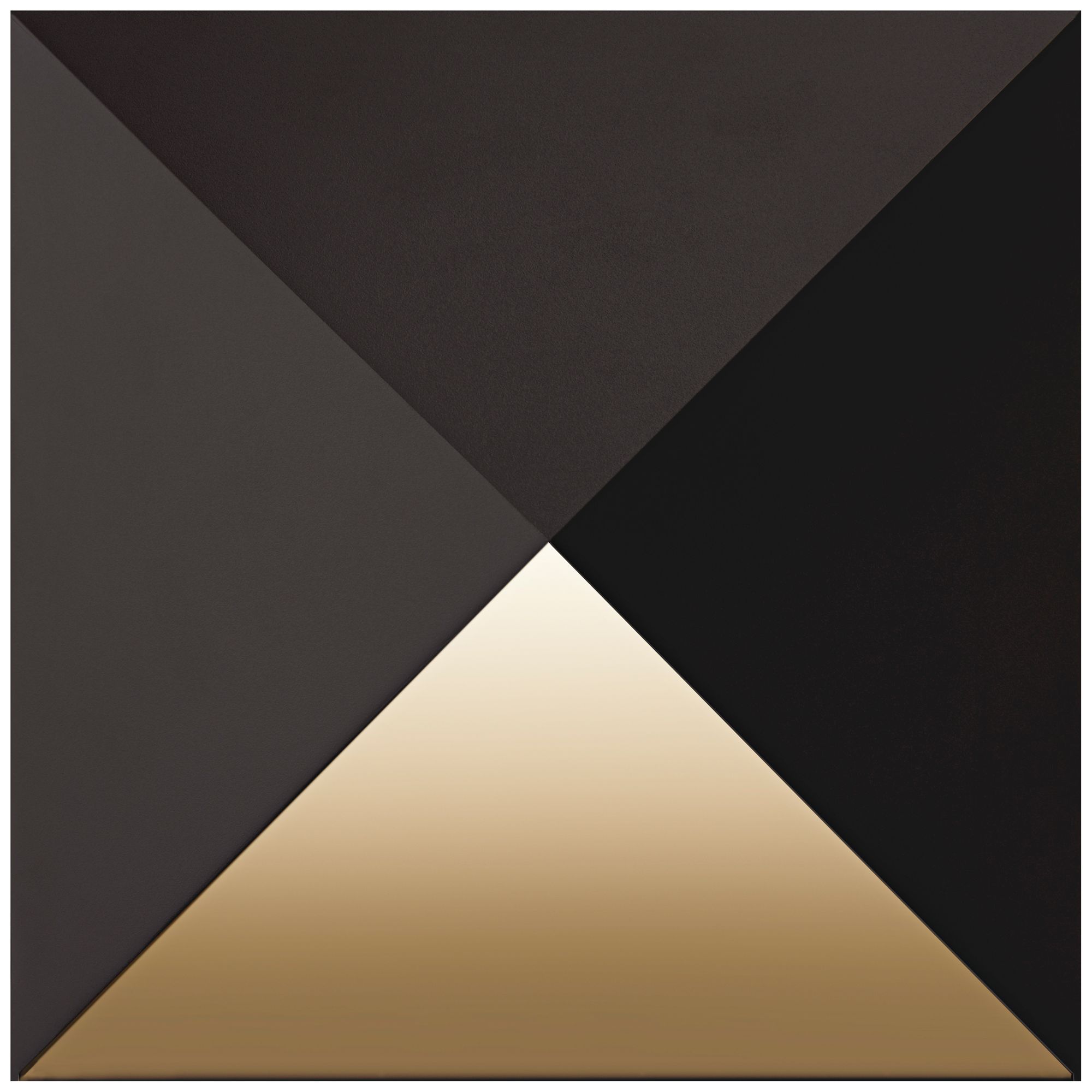 Prism 8" High Textured Bronze Outdoor LED Wall Light