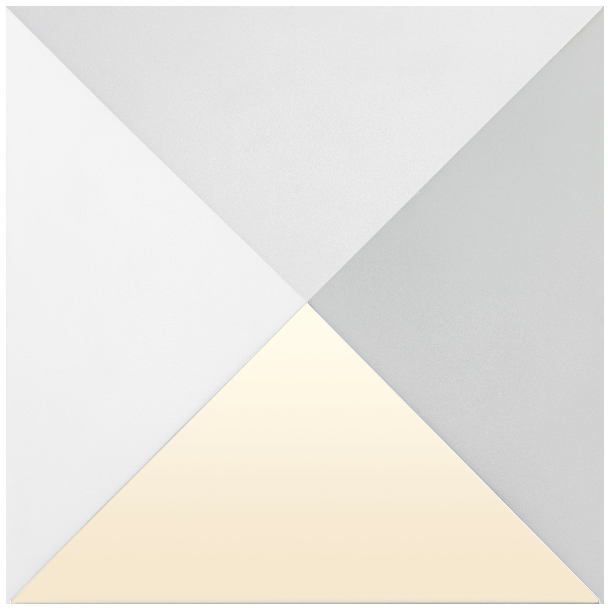 Prism 8" High Textured White Outdoor LED Wall Light