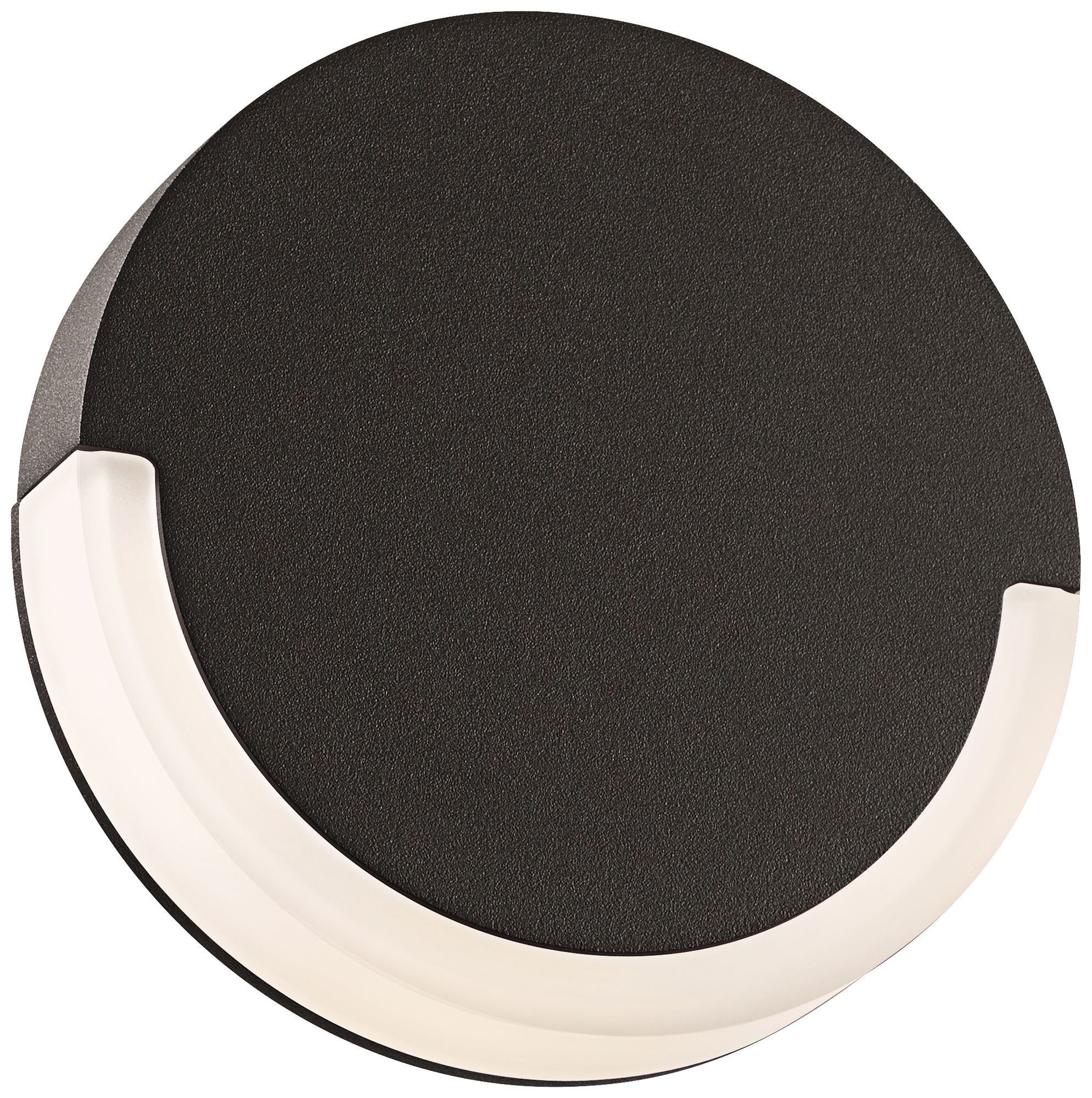 CRCL 6" High Textured Bronze Outdoor LED Wall Light