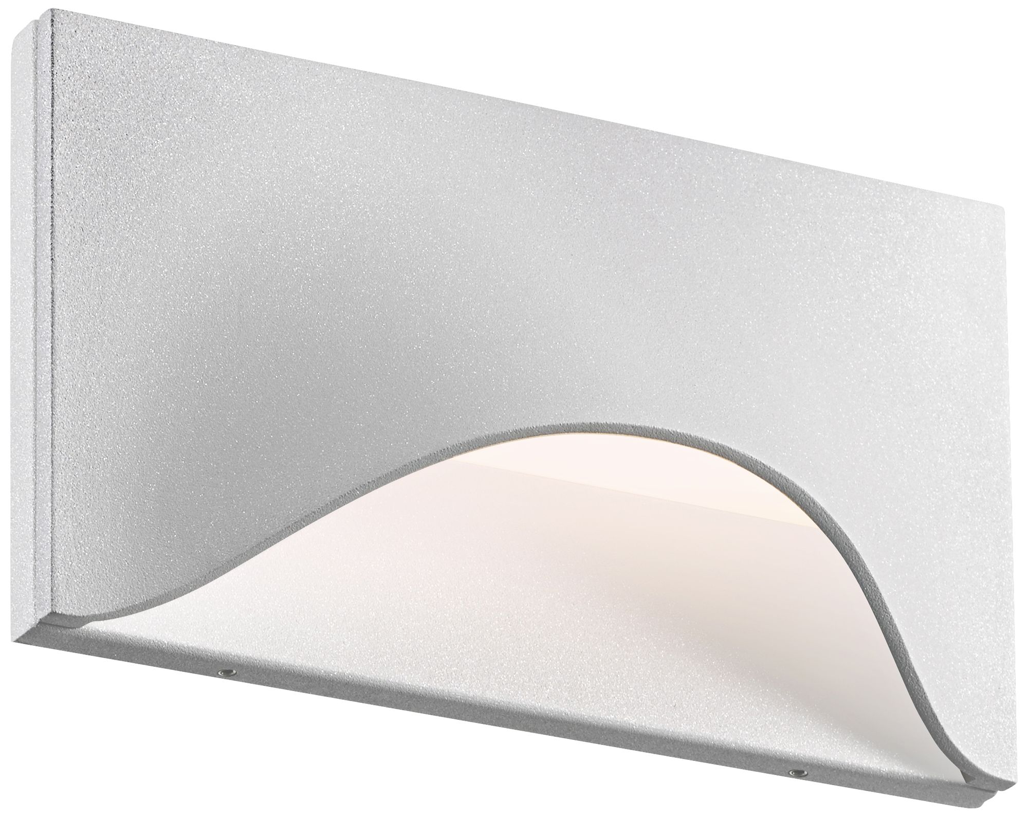 Tides 4 1/2"H Textured White LED Outdoor Wall Light