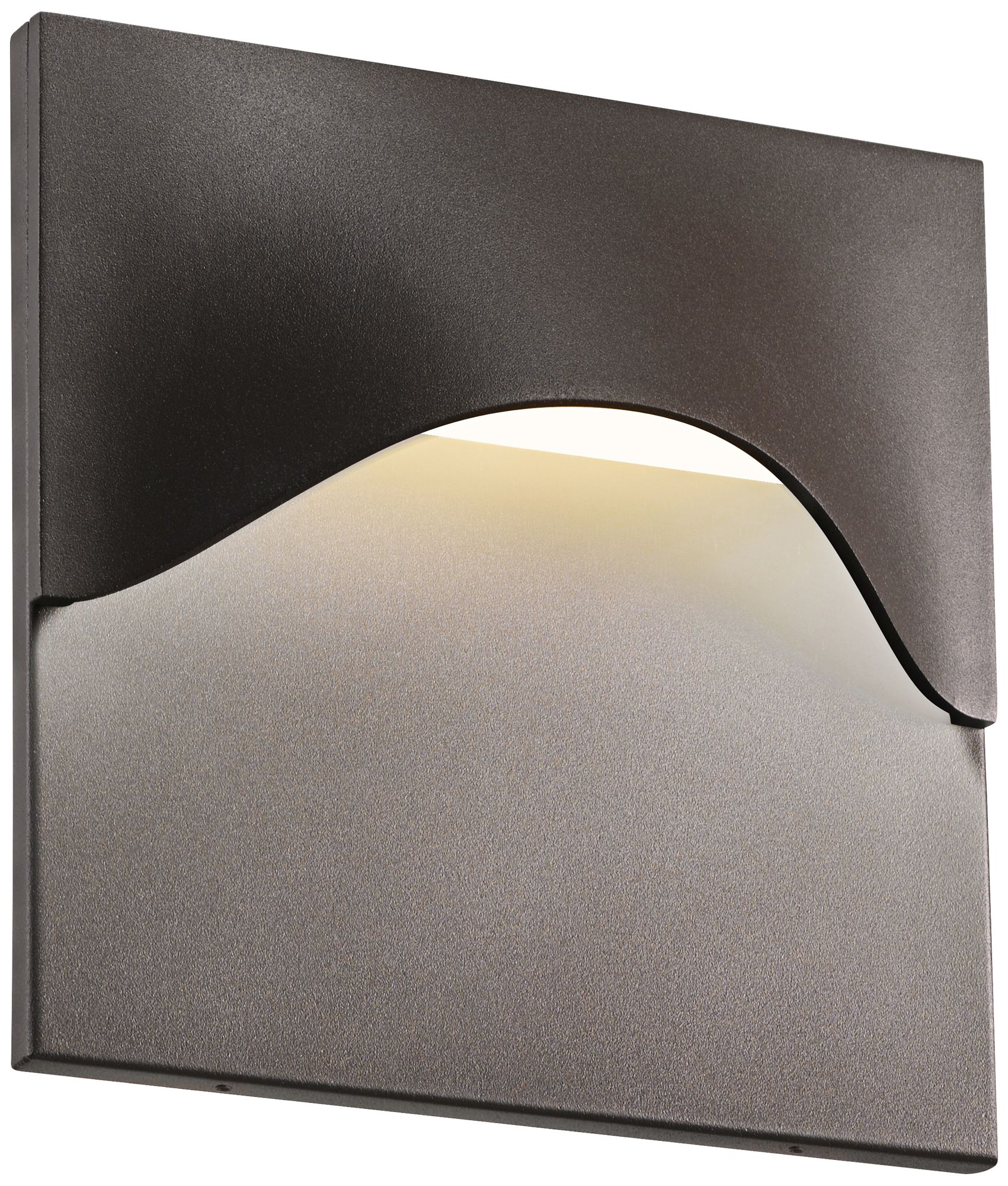 Sonneman Tides 8"H Textured Bronze LED Outdoor Wall Light