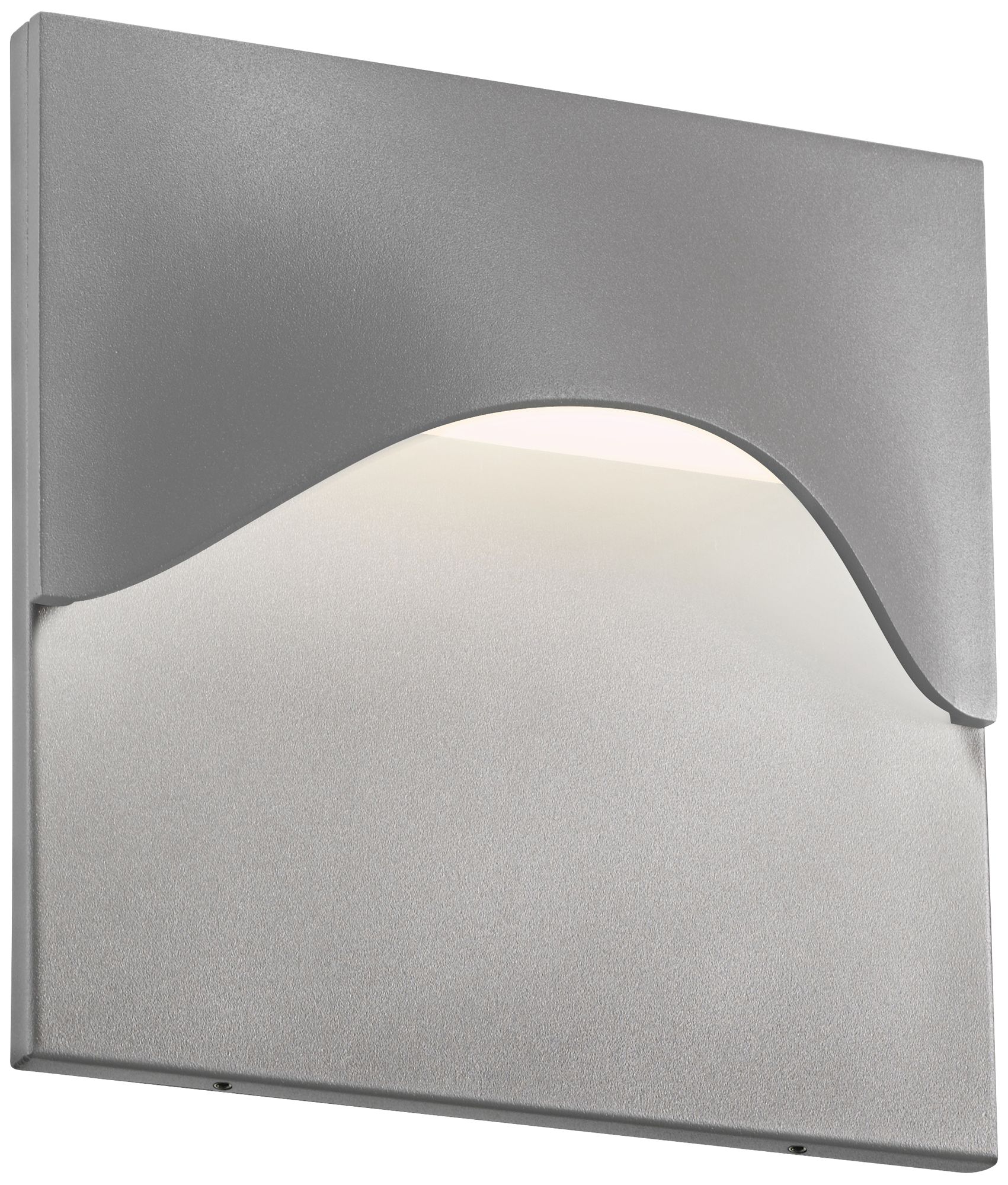 Sonneman Tides 8"H Textured Gray LED Outdoor Wall Light