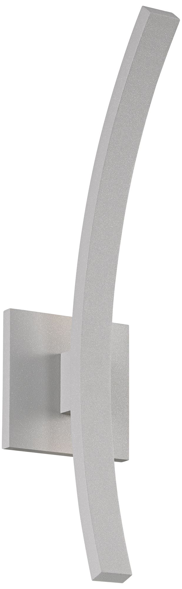 L'Arc Petite 18"H Gray 1400 Lumens LED Outdoor Wall Light