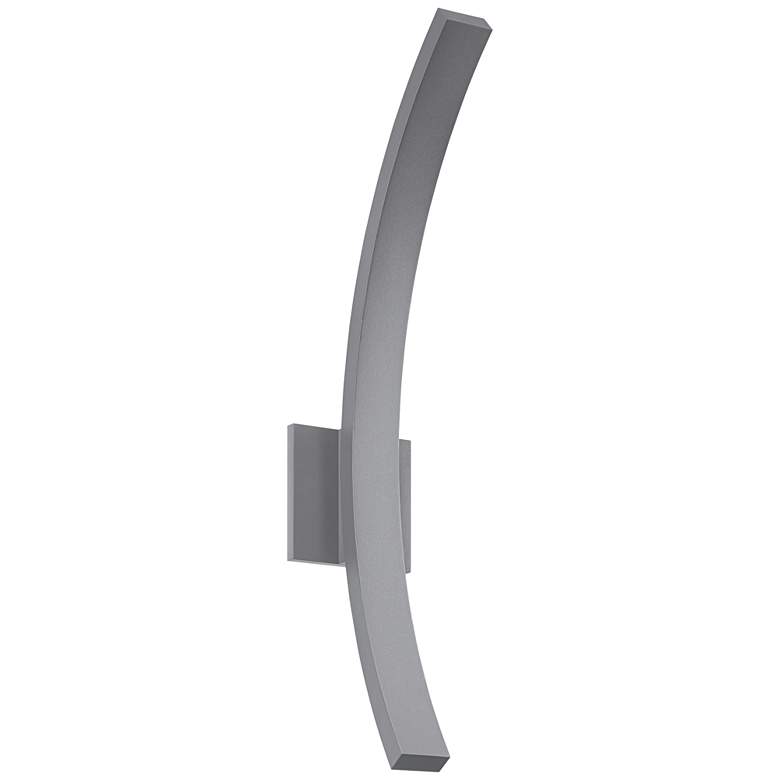 Image 1 L&#39;Arc Grand 24"H Gray 1580 Lumens LED Outdoor Wall Light
