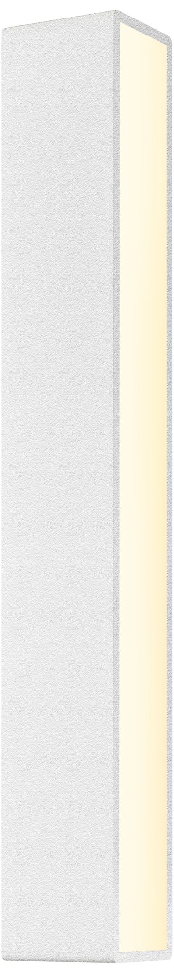 Sideways 24"H Textured White LED Outdoor Wall Light