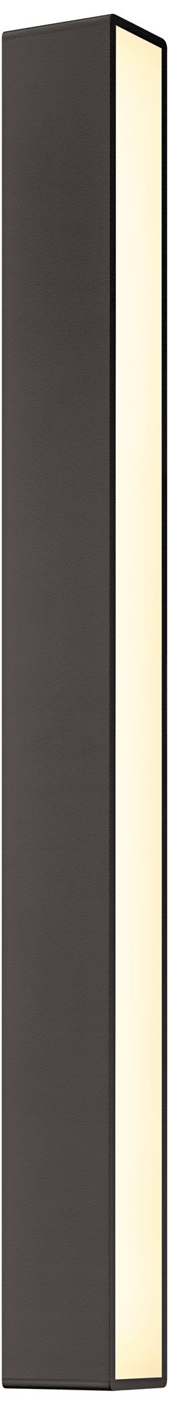Sideways 36 1/4"H Textured Bronze LED Outdoor Wall Light