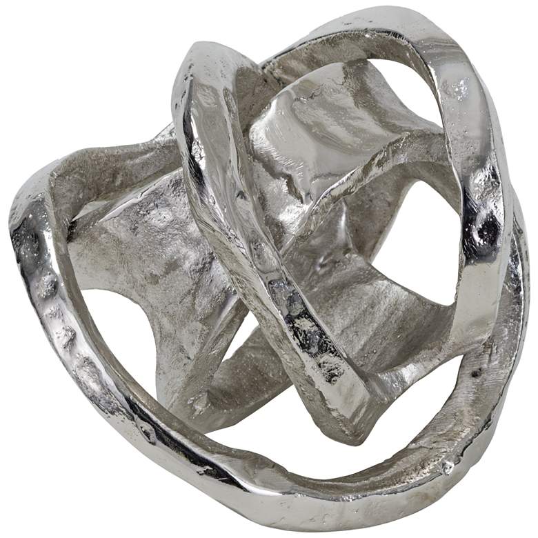 Regina Andrew Design 7&quot;H Nickel Metal Knot Sculpture