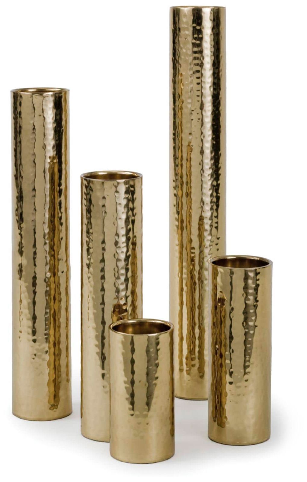 Regina Andrew Design Gold Candle Holder/Bud Vase Set