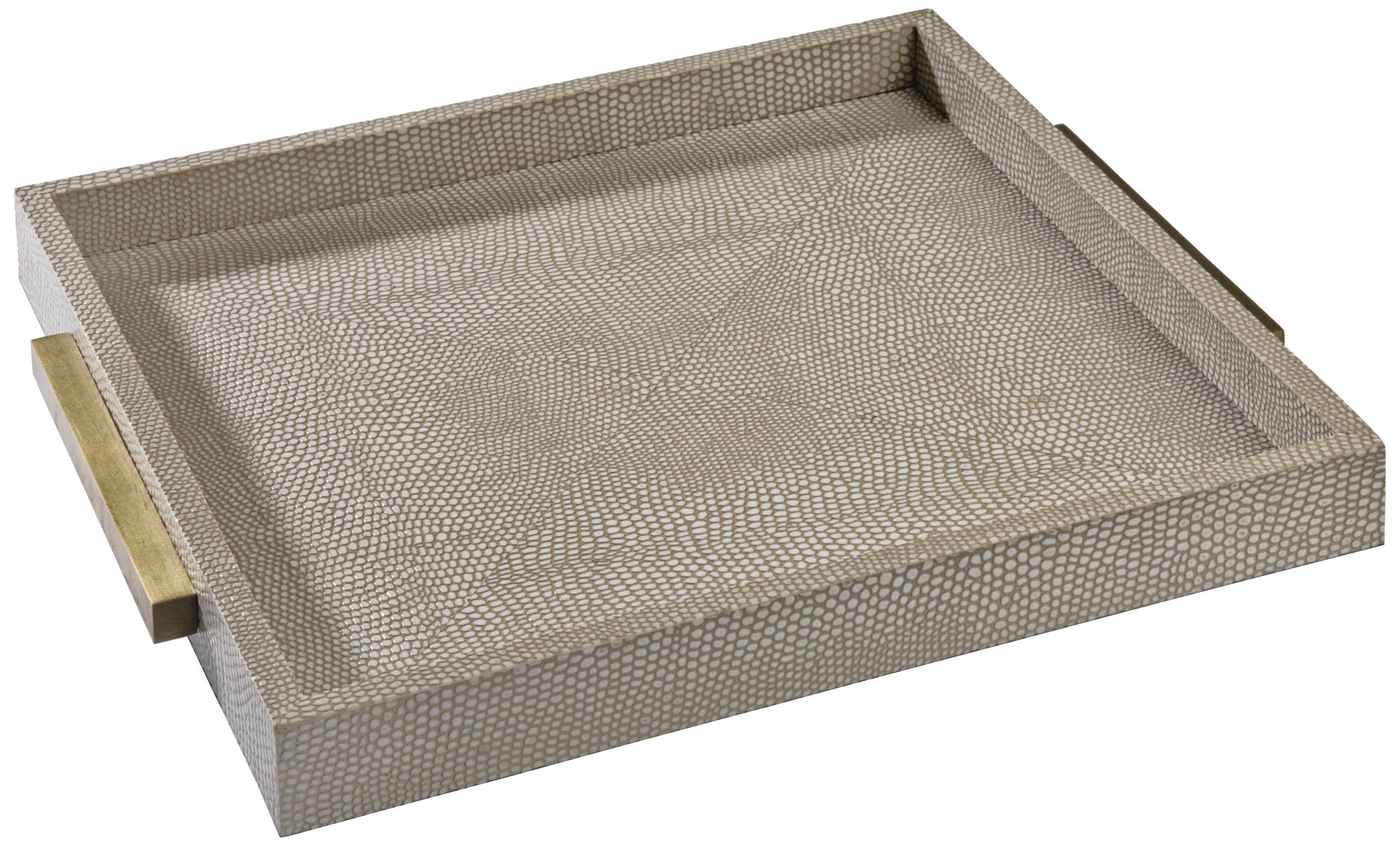 gray serving tray