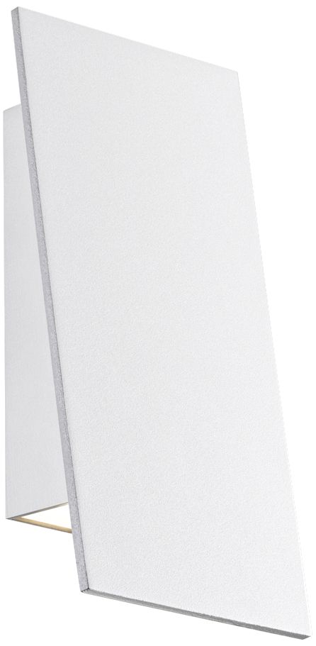 Angled Plane 7 3/4"H White Narrow LED Outdoor Wall Light
