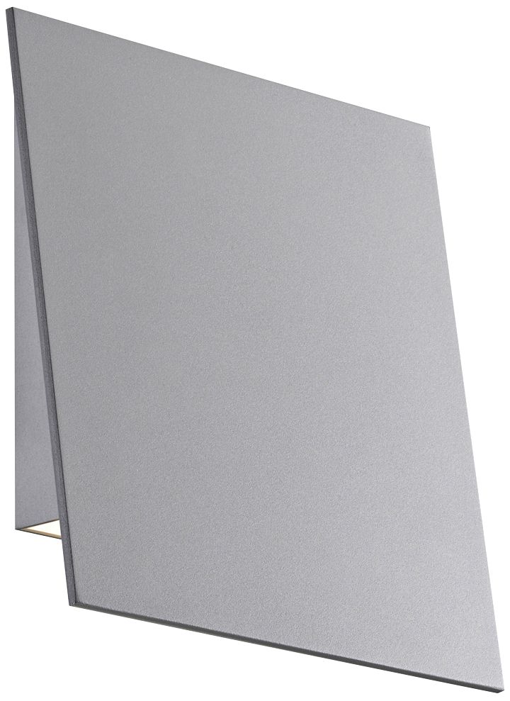 Angled Plane 7 3/4"H Textured Gray LED Outdoor Wall Light