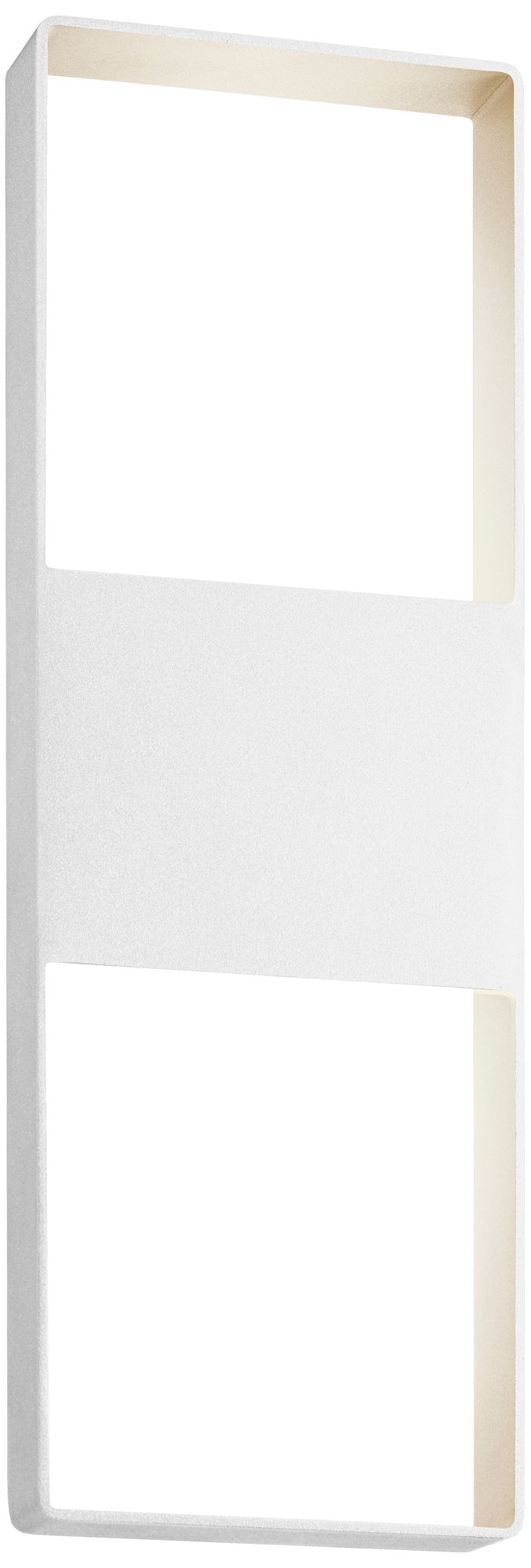 Light Frames 21"H Textured White LED Outdoor Wall