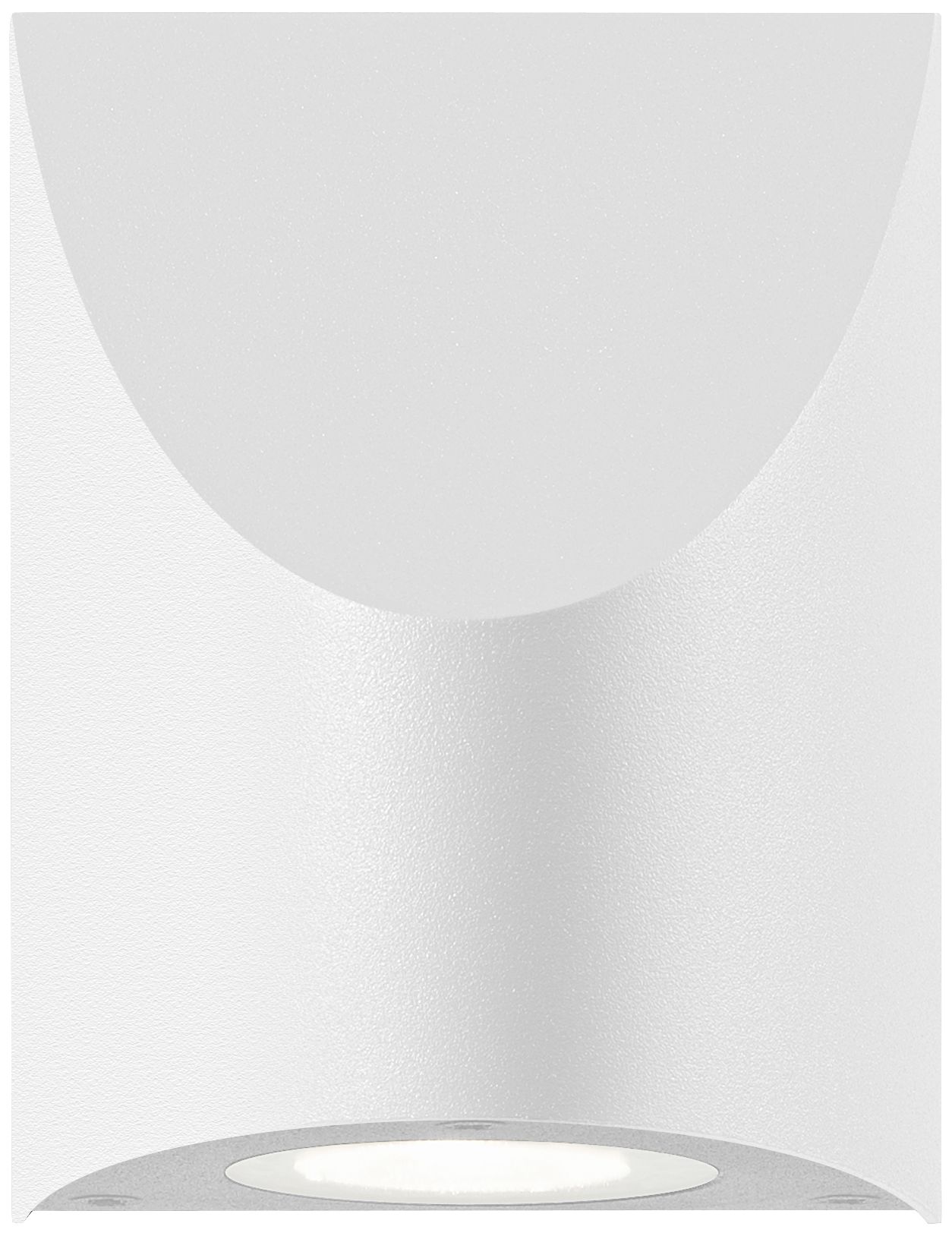 Shear 4 3/4"H Textured White LED Outdoor Wall Light