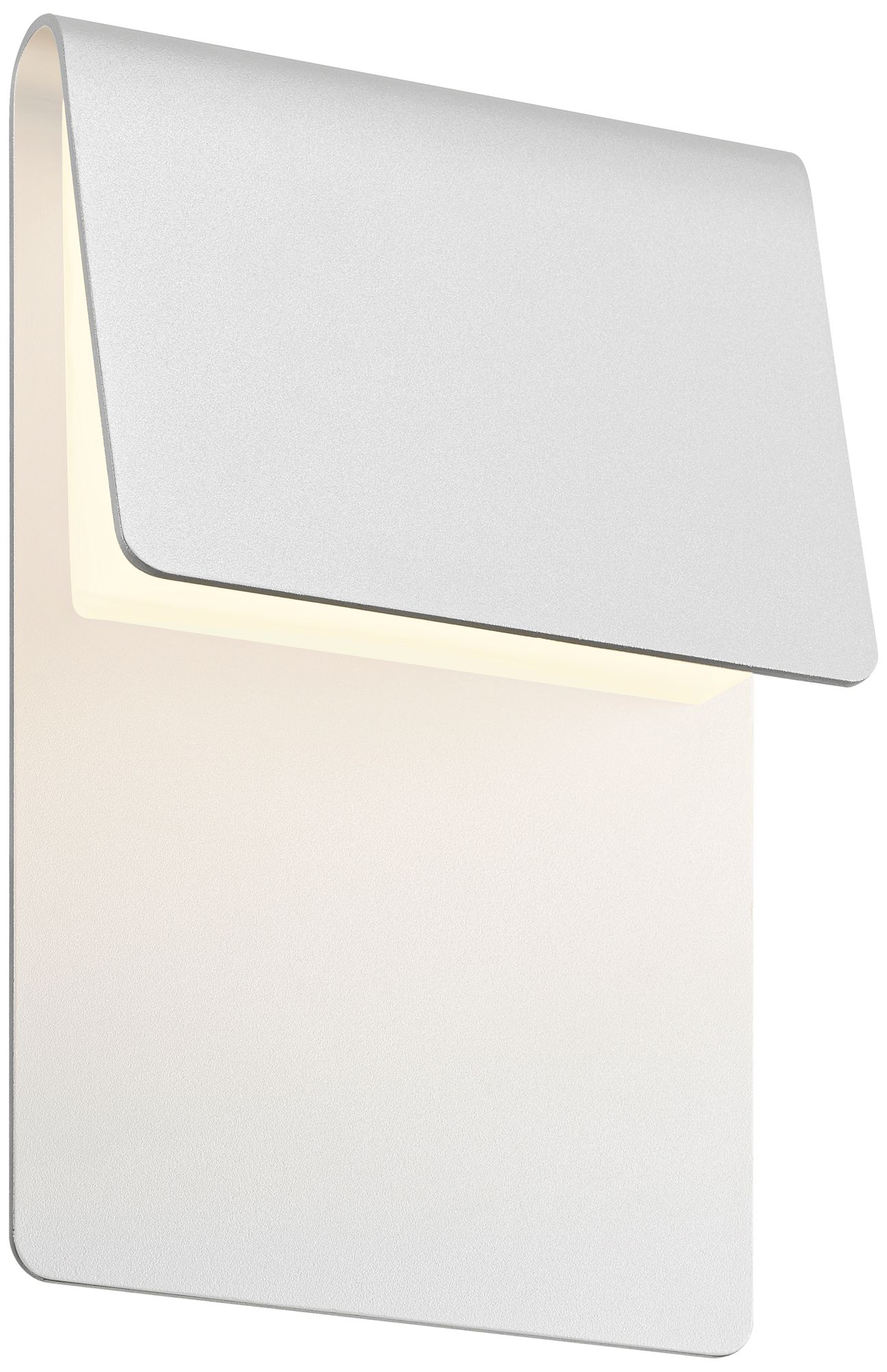 Sonneman Ply 11"H Textured White LED Outdoor Wall Light