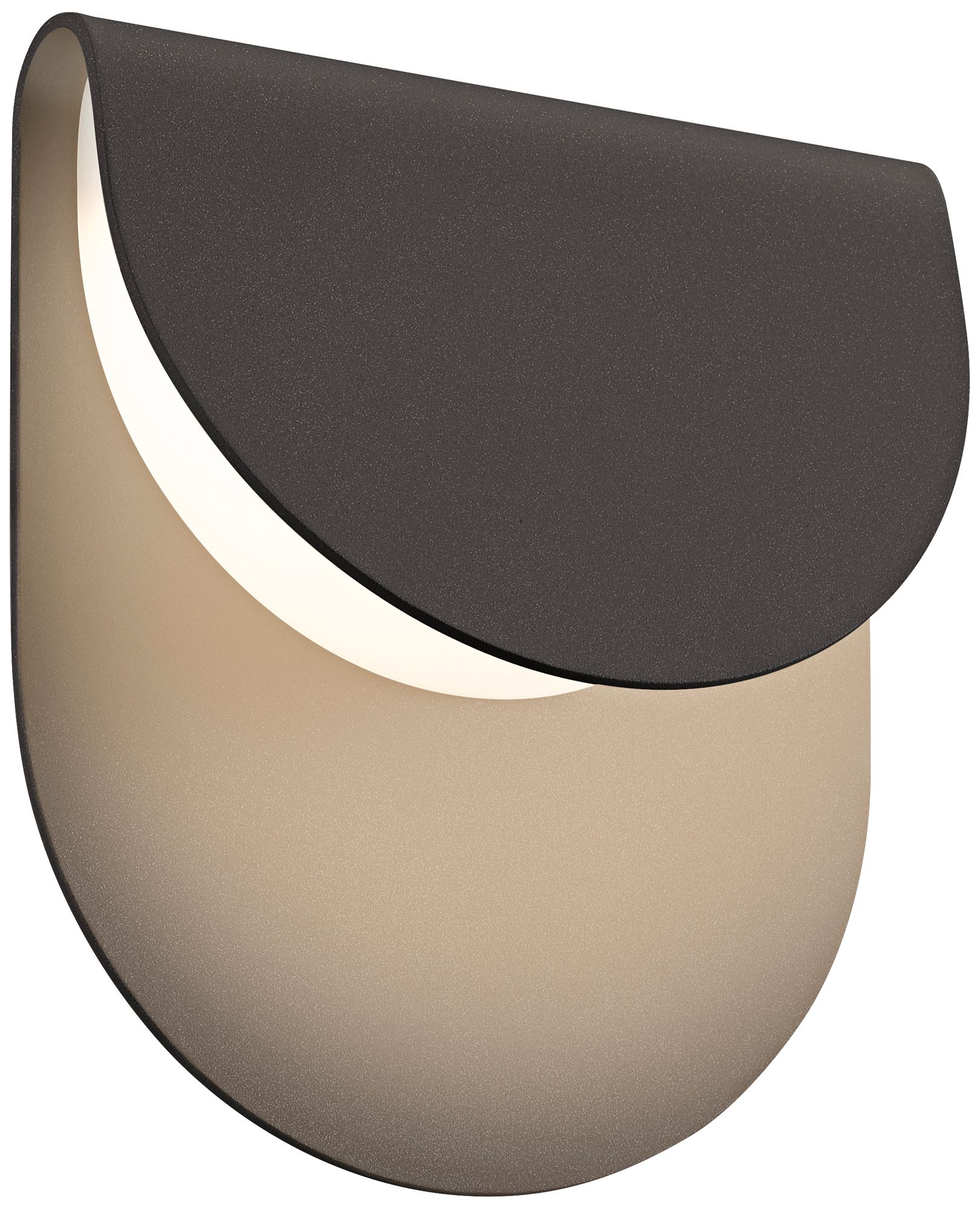 Sonneman Cape 8"H Textured Bronze LED Outdoor Wall Light