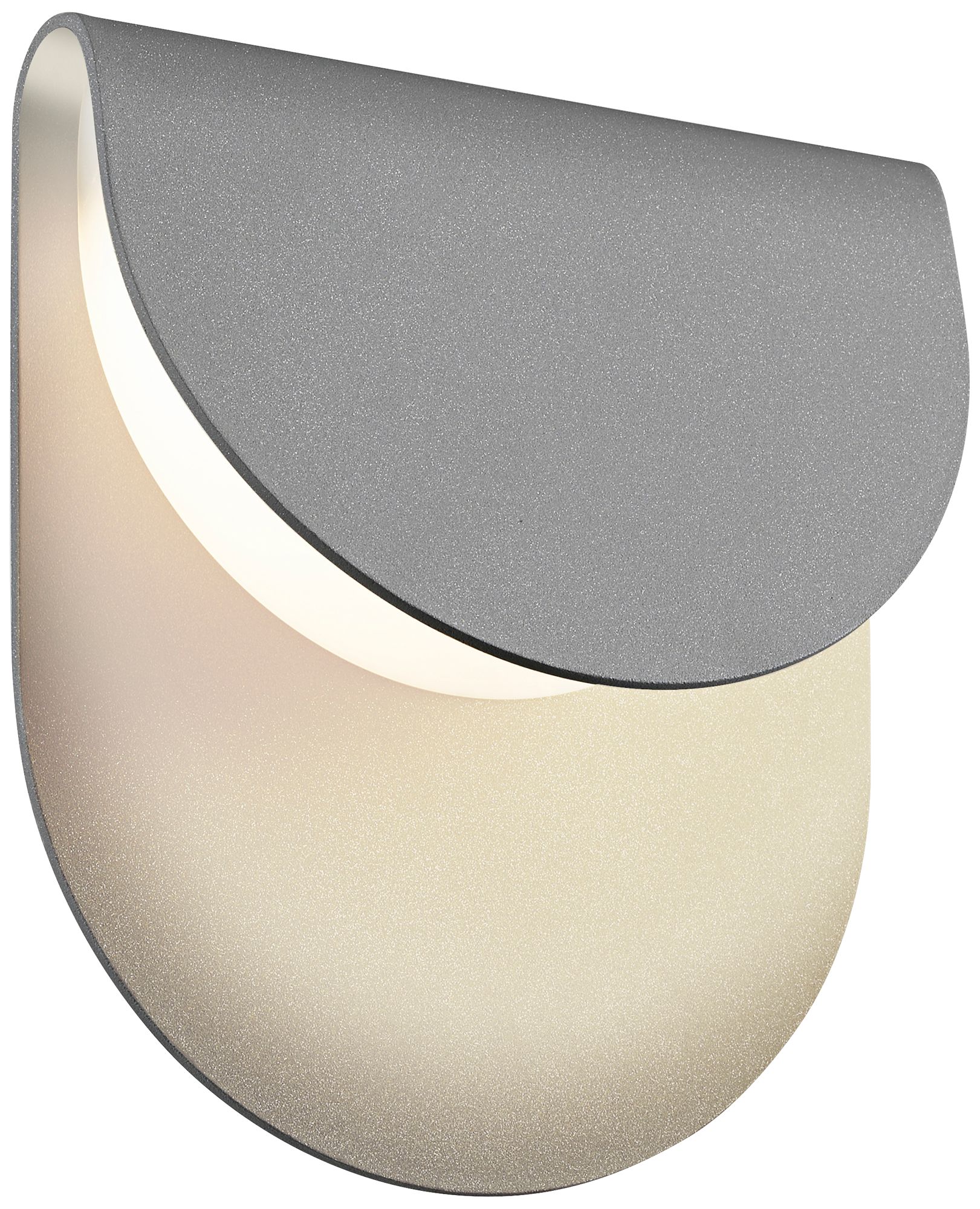 Sonneman Cape 8"H Textured Gray LED Outdoor Wall Light
