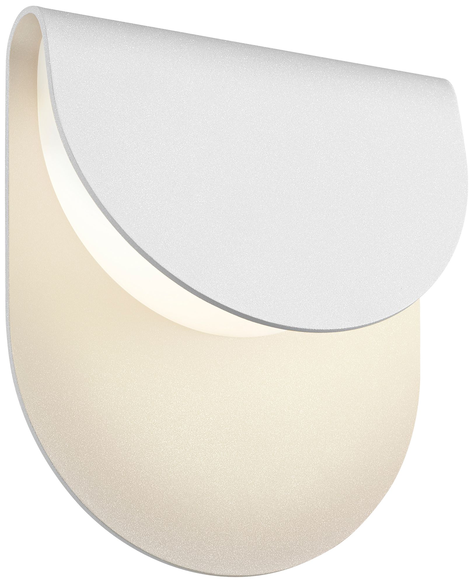Sonneman Cape 8"H Textured White LED Outdoor Wall Light