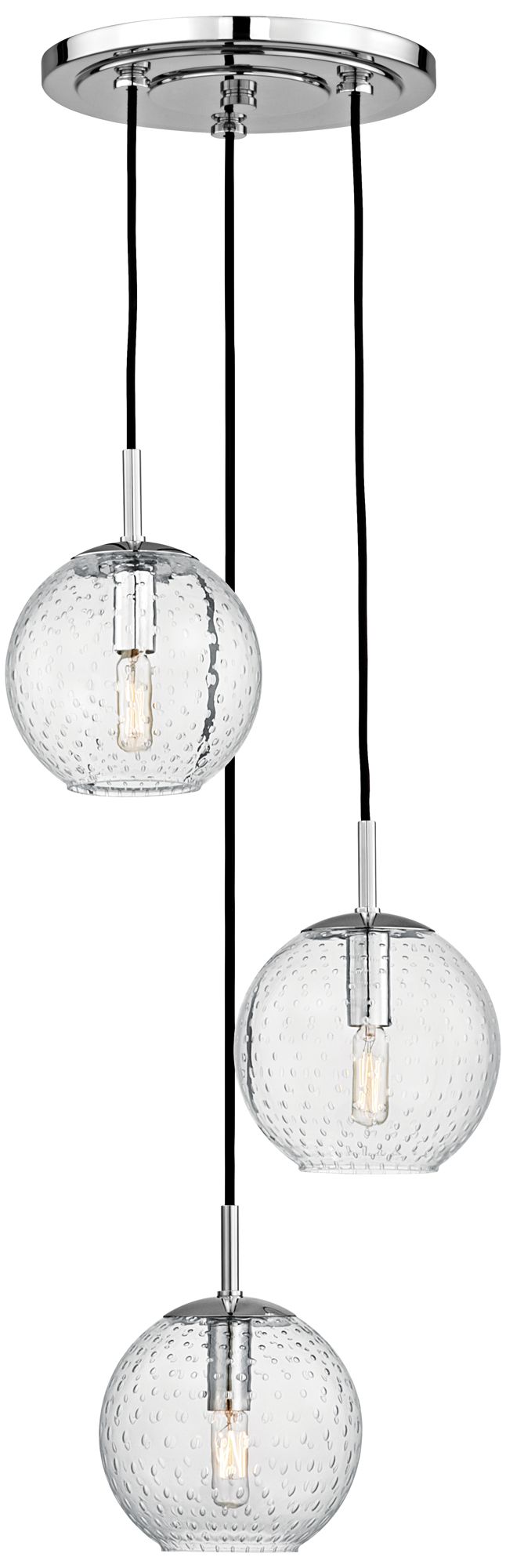 Rousseau 14 1/4" Wide Polished Chrome Multi-Light Pendant