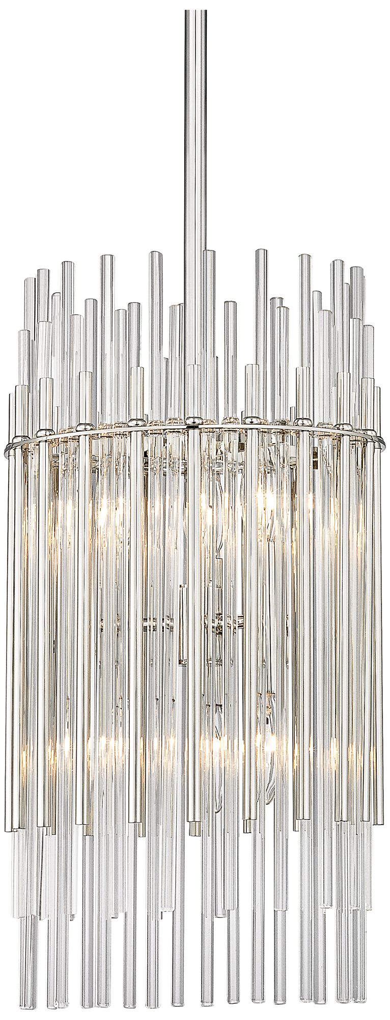 Wallis 10 1/2" Wide Polished Nickel Mini Pendant