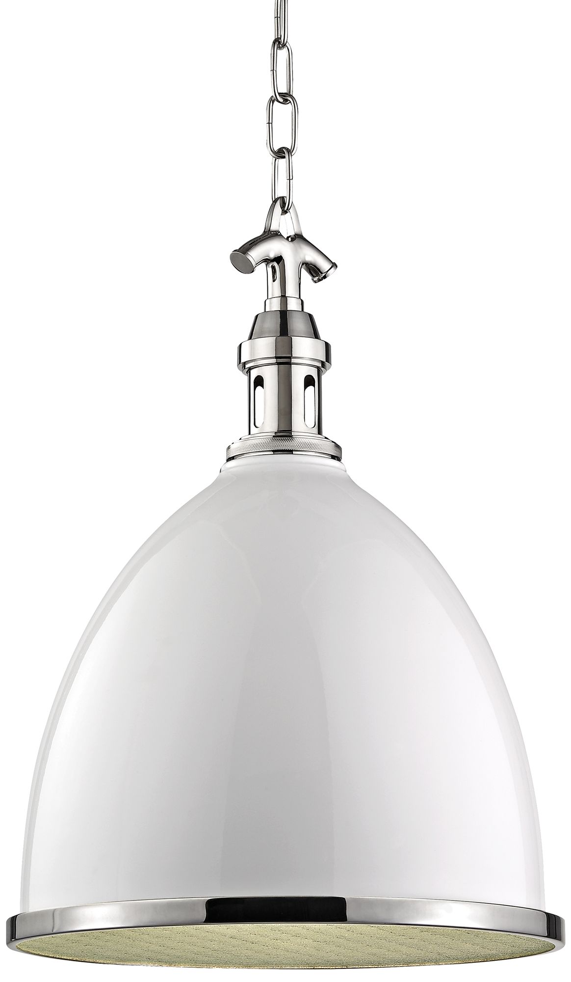 Viceroy 12 3/4" Wide White and Polished Nickel Pendant Light