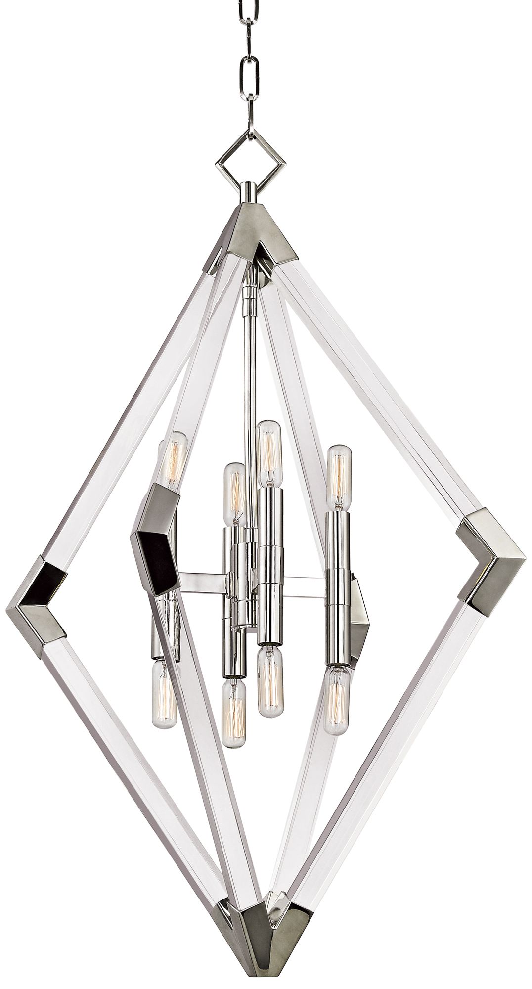 Lyons 23 1/2" Wide Polished Nickel Pendant Light