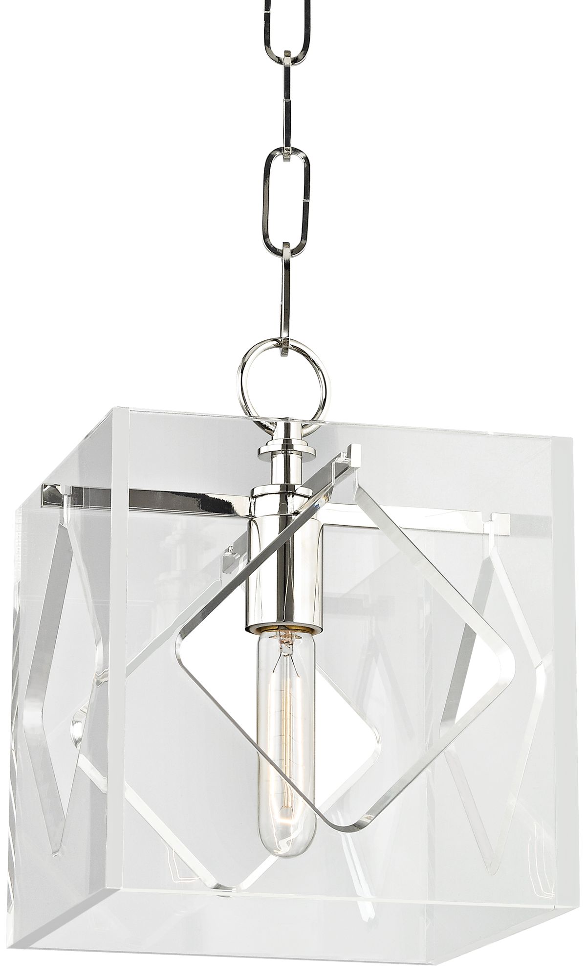 Hudson Valley Travis 9" Wide Polished Nickel Mini Pendant