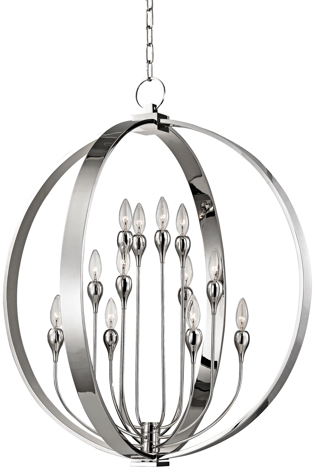 Hudson Valley Dresden 30" Wide Polished Nickel Chandelier