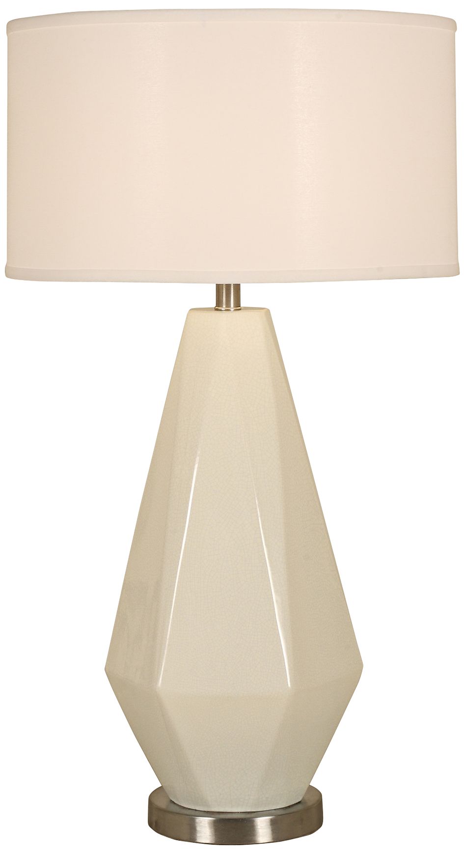 Diamond Crackle Polished Nickel Table Lamp