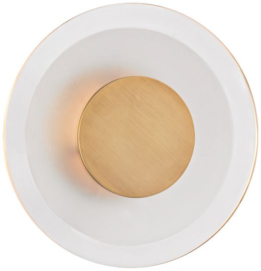 Hudson Valley Guthrie 9" High Aged Brass LED Wall Sconce