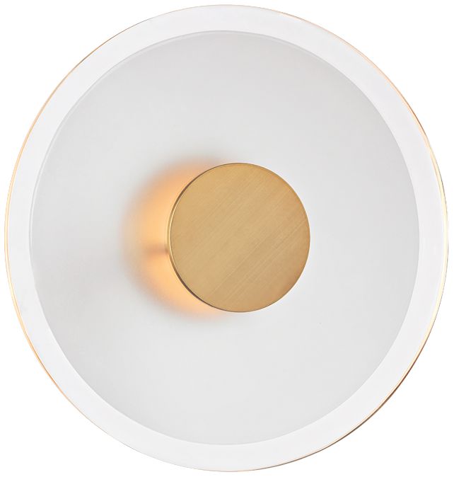 Hudson Valley Guthrie 13" High Aged Brass LED Wall Sconce