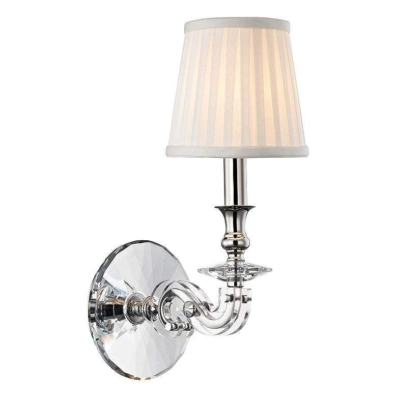 Lapeer 14&quot; High Polished Nickel 1-Light Wall Sconce