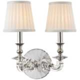 Lapeer 14&quot; High Polished Nickel 2-Light Wall Sconce